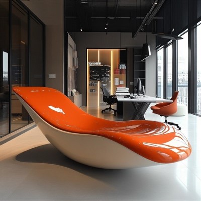 Espreguiçadeira de fibra de vidro